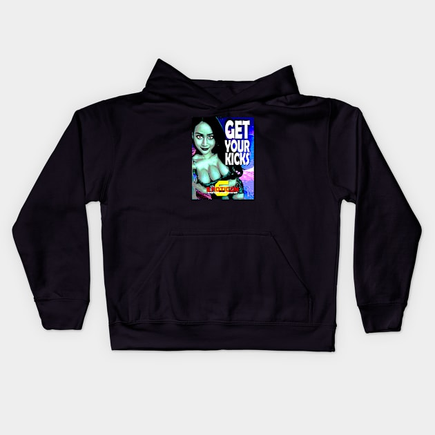 Get your kicks Kids Hoodie by Galactic Hitchhikers